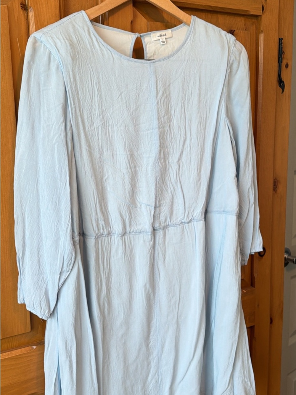 Aritzia Light Blue Long Sleeve Tunic Dress